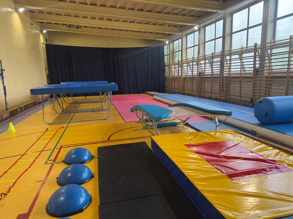 Trampolina, mini trampolina i lądowisko